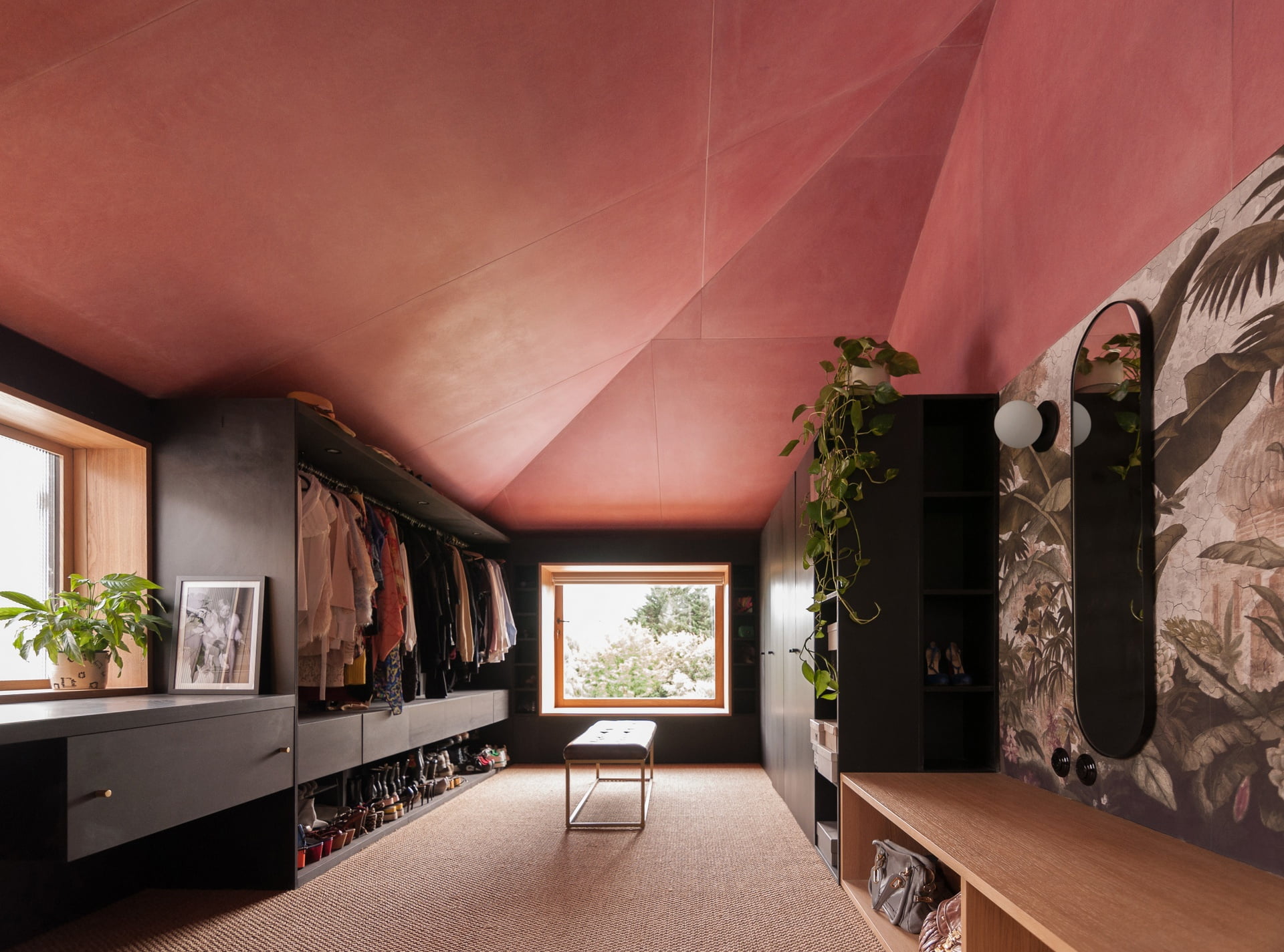 Built in dressing room