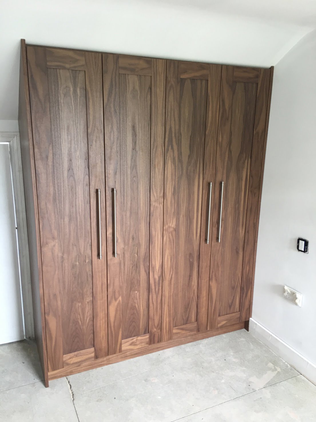 walnut door wardrobe